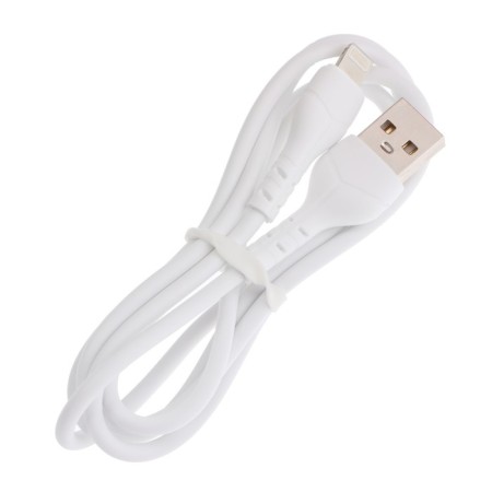 Network charger Mirex U16i, USB, 2.4 A, Lightning cable, 1 m, white-3
