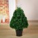 Fibrooptic Christmas tree 60 cm glow, D of the lower tier 35 cm, 55 branches