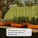 Glocked bed, 195 × 100 × 15 cm, orange, Greengo