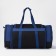 Board Road on a zipper, with an increase, 3 outer pockets, a long belt, black/blue color