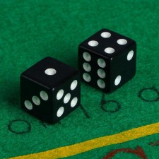 Playing cubes 1.6 x 1.6 cm, set 2 pcs, plastic