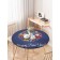The tablecloth “New Year's ball”, round, oxford, elastic band, size 120x120 cm, diameter 75-100 cm