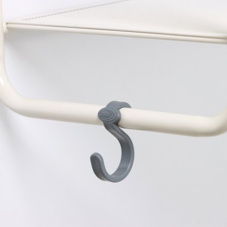 Wall -mounted shelf "Barcelona 21", 65 × 24.5 × 30 cm, white color-3