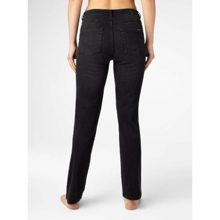 Women's jeans with a high landing CONTE Elegant, size L, color Washed Black-1