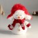 Interior doll "Snowman in a red cap of ear-capture" 19 cm