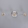 Aleta chandelier BP 3x40W E27 Chrome Model: 2800430