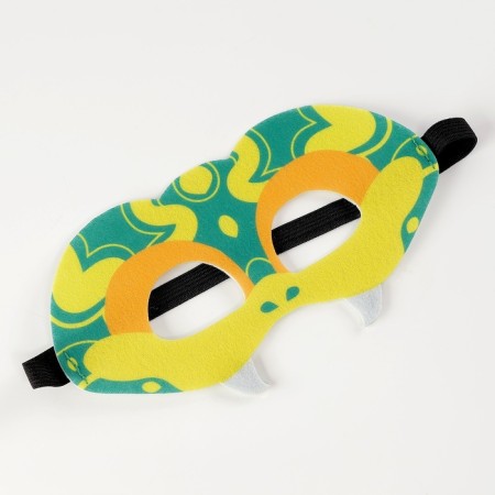 Carnival mask "cool snake" color green color-6