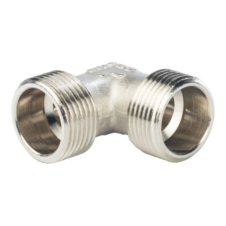 STOUT SFT-0010-000034, 3/4 ", external/external thread, nickelled brass