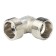 STOUT SFT-0010-000034, 3/4 ", external/external thread, nickelled brass