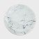 Set of table share “marble”, 7 objects: plate d = 30 cm - 1 pc, d = 21.5 cm - 6 pcs, white color