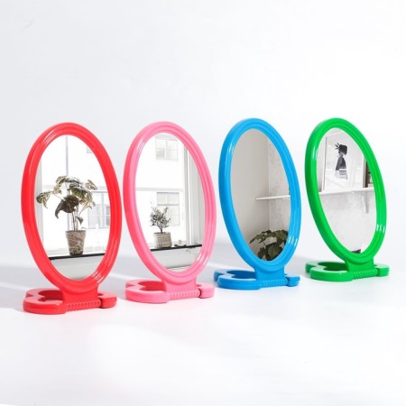 Desktop mirror - suspended “oval”, mirror surface 8.5 × 12.5 cm, packaging 20 pcs, color mix-1