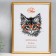 Photo frame plastic 30x40 cm, aged gold (plastic screen)