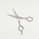 Hairdressers scissors with emphasis, blade - 4.5 cm, silver color