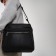 Male bag over the shoulder, Textura, artificial leather, black color
