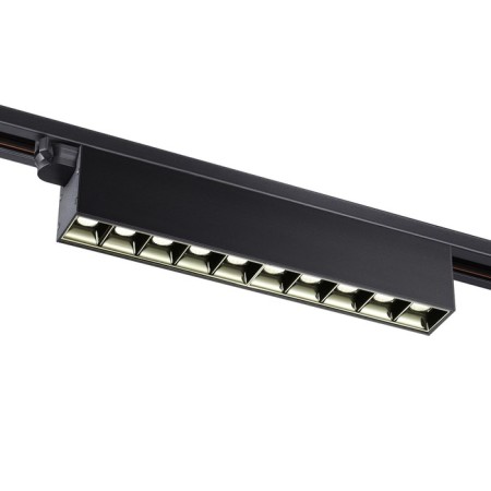 Snow -shaped single -phase three -core LED Novotech. Iter, 16W, LED, 66x315x36 mm, black color-3