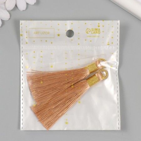 Decor for creativity Textile "Brush. Olivia" Kapuchino set 2 pcs 8x1.2 cm-3