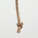 Animal house, with claws and shelf, jute, 32 x 32 x 64, pink