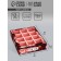 Folding box for 12 sweets "Present", 19 x 15 x 3.6 cm. Confectionery packaging