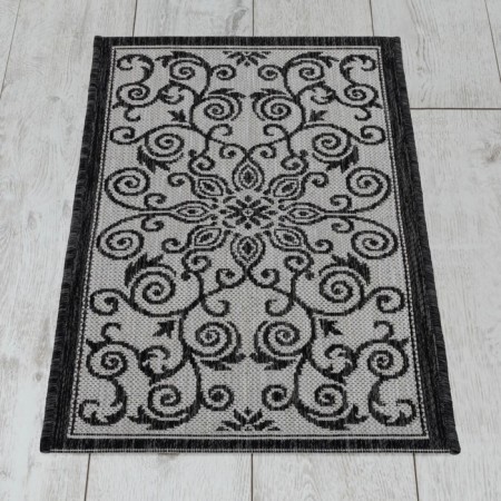 Side carpet, size 50x80 cm, color Silver/smoke-1