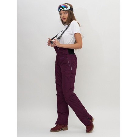 Ski-loving trousers, size 42, dark purple color-8