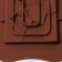 Form for chocolate of the Dolyan "Crushed Chocolate", 21.2 × 10.6 × 1 cm, brown color