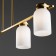 Suspended lamp Freya Fr5446PL-04BS Kamelia, 880x160x680 mm, E14, 4x40W, brass color