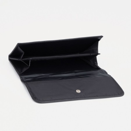 Women's wallet on the button, black color-2