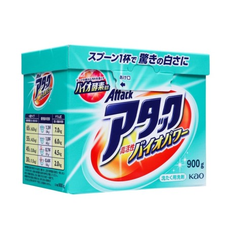 Attack BioEx washing powder, universal, concentrated, spare block, 900 g