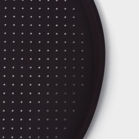 Rug perforated round share, silicone, d = 35 cm, brown color-9