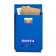 Mail box with a lock, vertical, "mail", blue