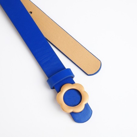 Building belt, width 2.3 cm, clove buckle, blue color-1