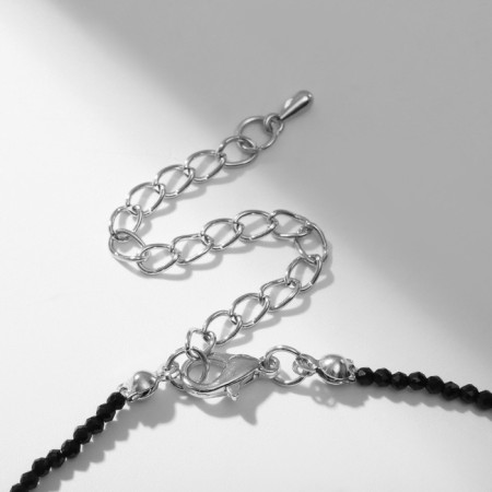 A decorative -based pendant “Heart” is elegant, black color, 36.5 cm-1