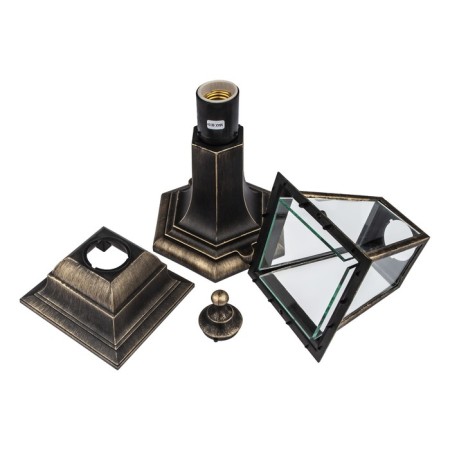Lamp Garden Era E27, IP44, 60W, 190x170x410 mm, bronze-3
