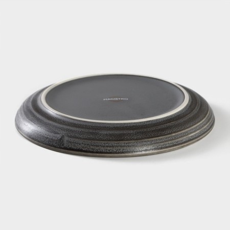 Porcelain dessert plate Magistro urban, D = 17 cm, color gray color-2