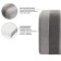IDAR Pouffer, 460 × 460 × 460 mm, Shenill, Gray Color