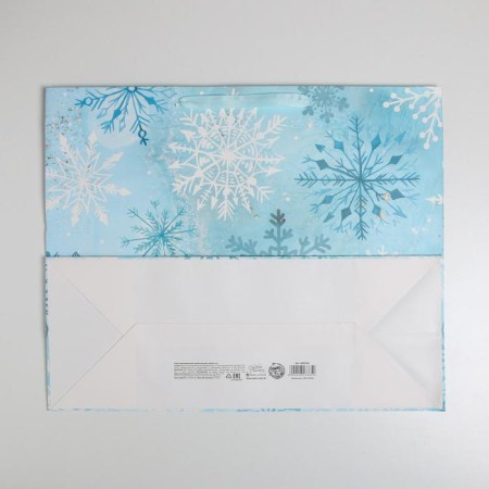 Laminated horizontal “Frosty Day” laminate, XL 49 x 40 x 19 cm, New Year-4