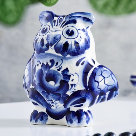 Souvenir "Owl Bol", Gzhel-2