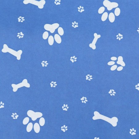 Car Seats for animals 40*30*25 cm, blue with white paws and bones-11