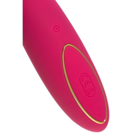 Vibrator with vacuum-wave stimulation Jos Enila, silicone, pink color, 23 cm-4