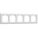 Frame for 5 posts WL04-FRAME-05-WHITE, white color