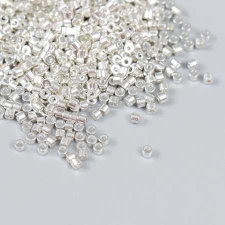 Glass 11/0 "Cylinder. White Gold" 10 g