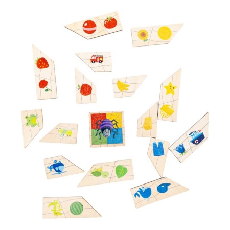 Puzzles made of wood "Spider. Colors"-2
