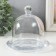 Glass of glass per 1 candle "Dome" transparent 12x12x12 cm