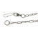 A chain for leaning dogs, 3 m, caliber 3 x 21 mm, black