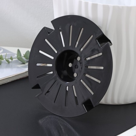 Kashpo for flowers with an insert “wave”, 8 l, d = 25 cm, h = 21.5 cm, white color-3