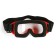 Mask glasses for motor vehicles, transparent glass, red color