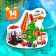 New Year's wooden puzzle "New Year! New Year's cars "