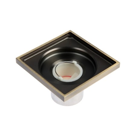 Gag Aflorn AF10810C-10, d = 50mm, vertical, 100x100mm, brass, with a pattern, antique bronze-3