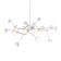 Suspended chandelier Mantra Adn, Led, 3960lm, 3000k, 350 mm, matte white color