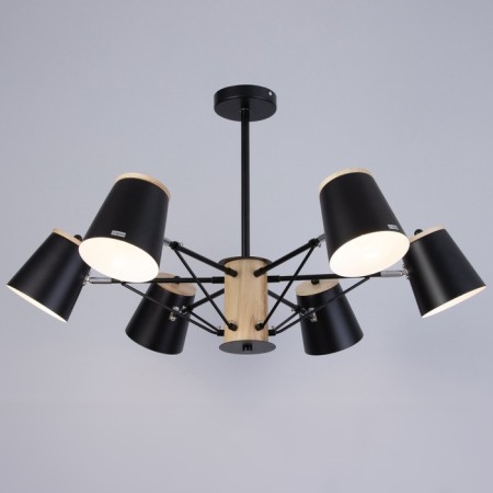 Chandelier "Irvina" 6he27 40w Black 75x75x50cm-1